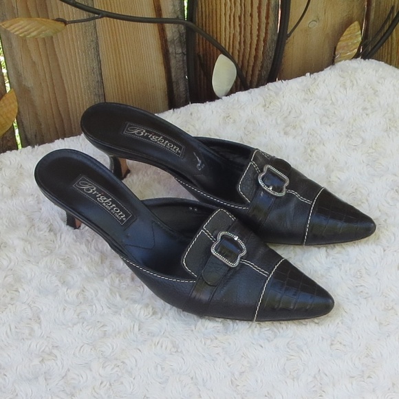 Brighton Shoes - Brighton 7 "Precia* Leather Mules